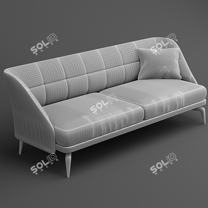 Luxurious Leeon Soft Sofa by Driade 3D model image 3