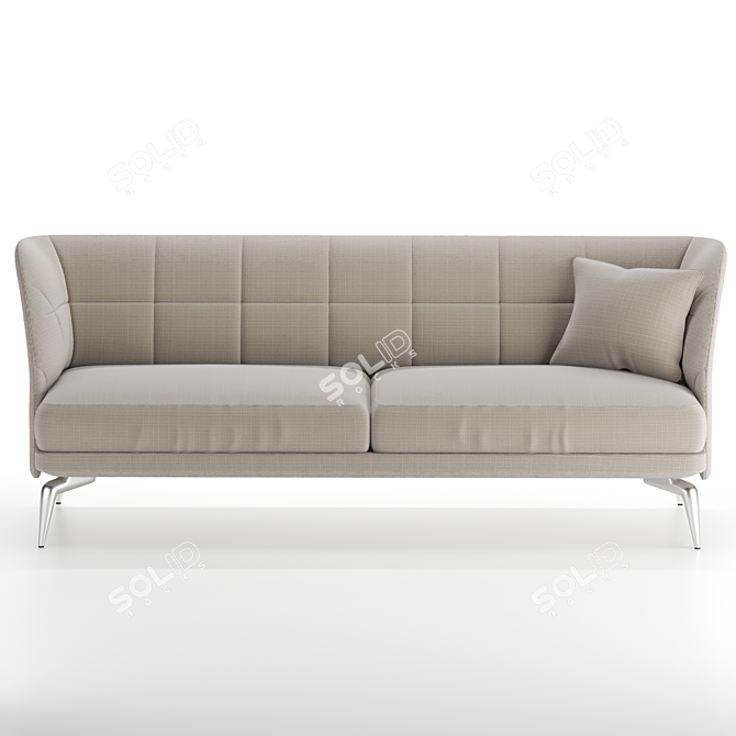 Luxurious Leeon Soft Sofa by Driade 3D model image 4