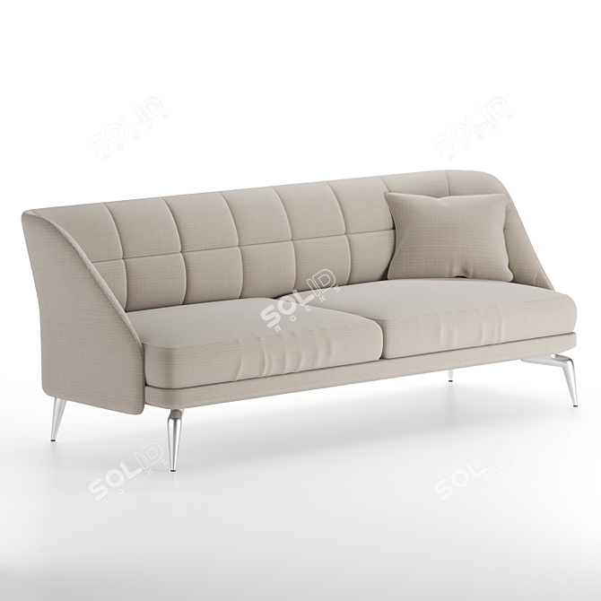 Luxurious Leeon Soft Sofa by Driade 3D model image 5