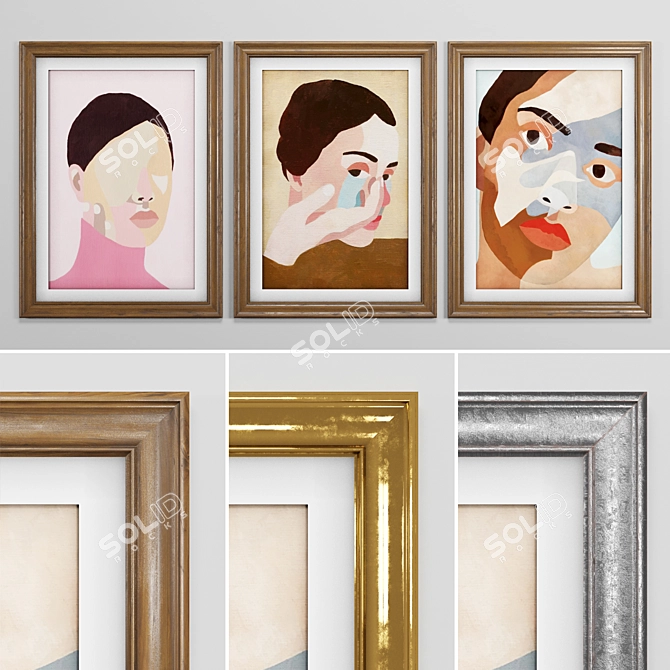 Ines Longevial Frame Set - Exquisite Art Wor 3D model image 1