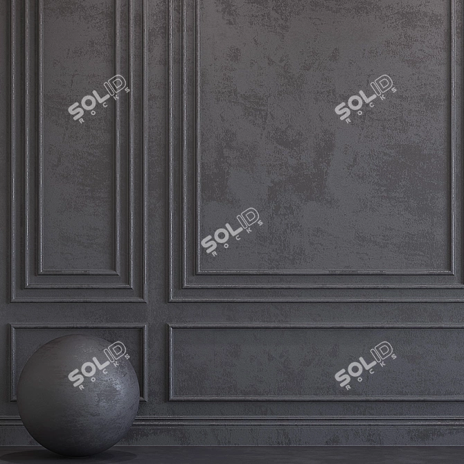 Volcanic Glass Decorative Plaster 3D model image 2