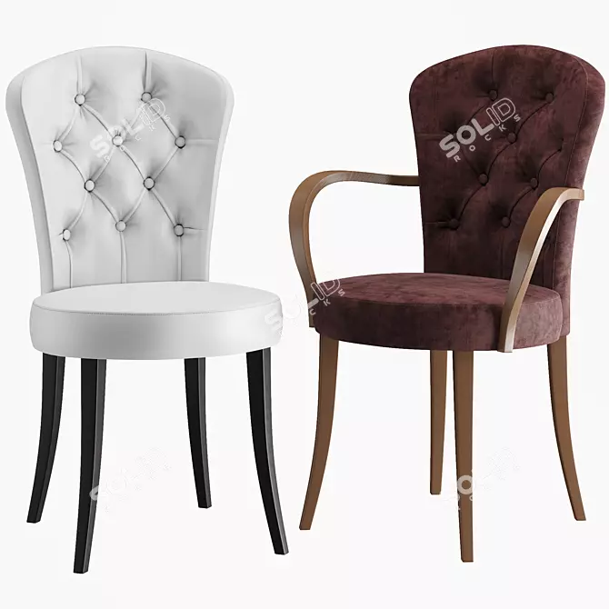 Montbel Euforia Chair: Elegant and Stylish 3D model image 1