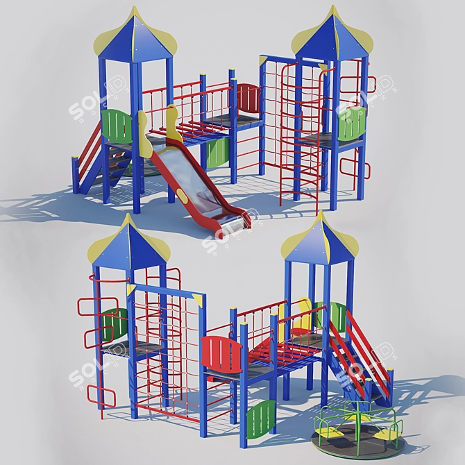 Kids' Play Paradise 3D model image 4