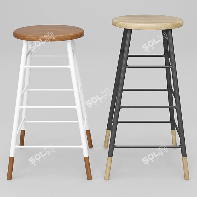 Elevate Your Space with Gordon Stools 3D model image 1