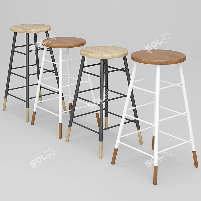 Elevate Your Space with Gordon Stools 3D model image 3