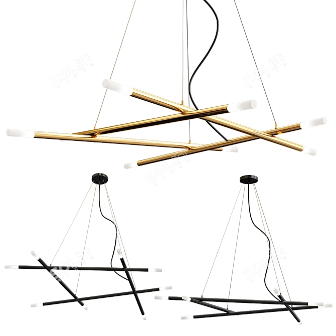 Gibas Zen Suspension: Harmony in Light 3D model image 2