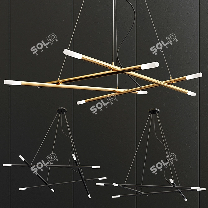 Gibas Zen Suspension: Harmony in Light 3D model image 3