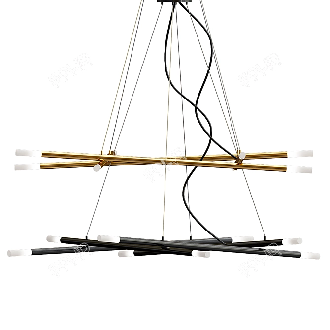 Gibas Zen Suspension: Harmony in Light 3D model image 4