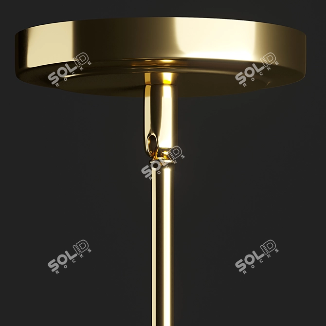 Elegant 5-Light Chandelier 3D model image 4