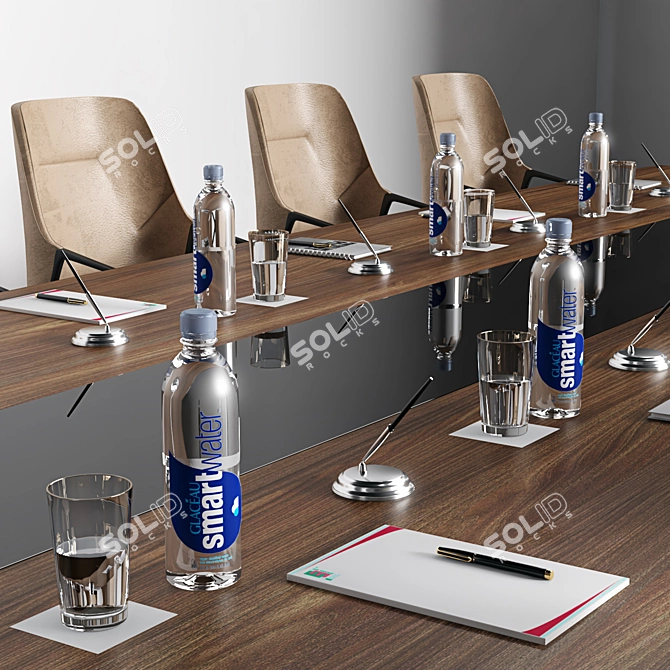 Modern Conference Table 2015 3D model image 2