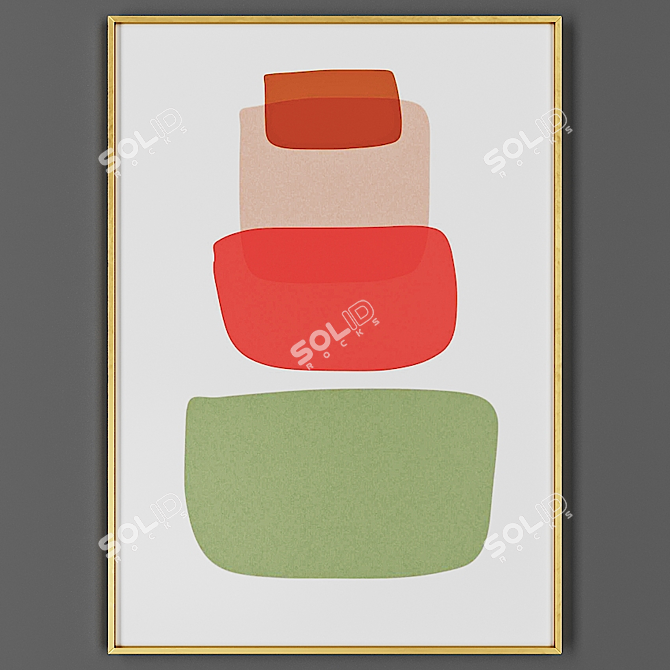 Elegant Frame for Artwork 3D model image 1