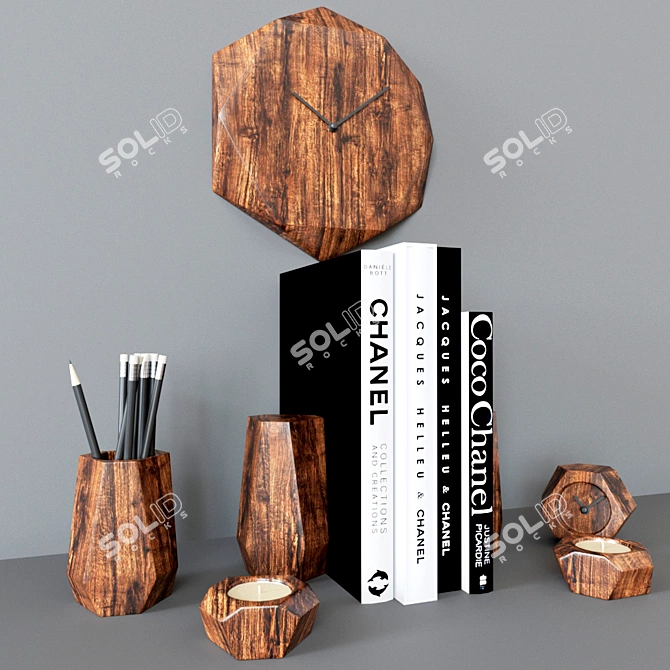 Poly-Smooth Decorative Set 3D model image 2