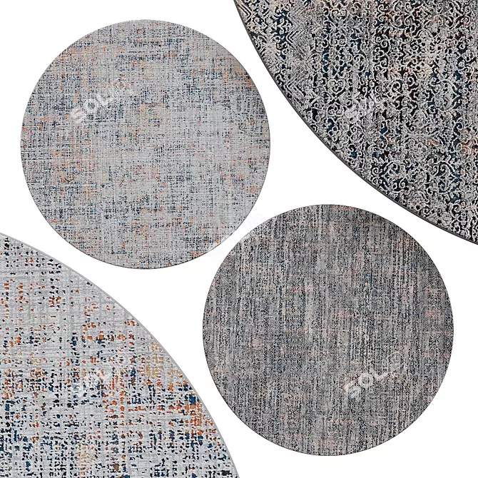 Elegant Circle Rugs | No. 082 3D model image 1