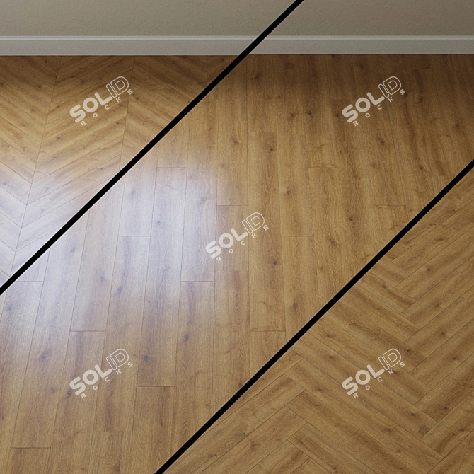 Granvia Oak Contour Laminate: Natural Beauty 3D model image 1