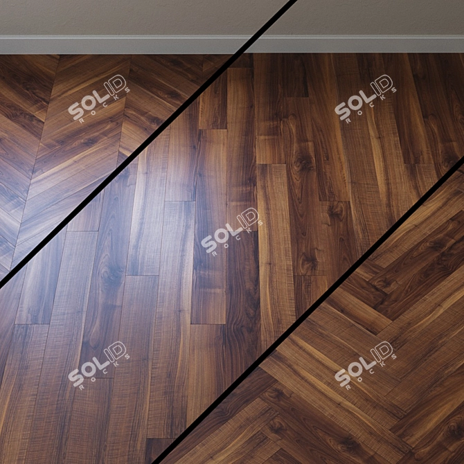 Italian Walnut Laminate - Haro Tritty 100 Loft4V 3D model image 1