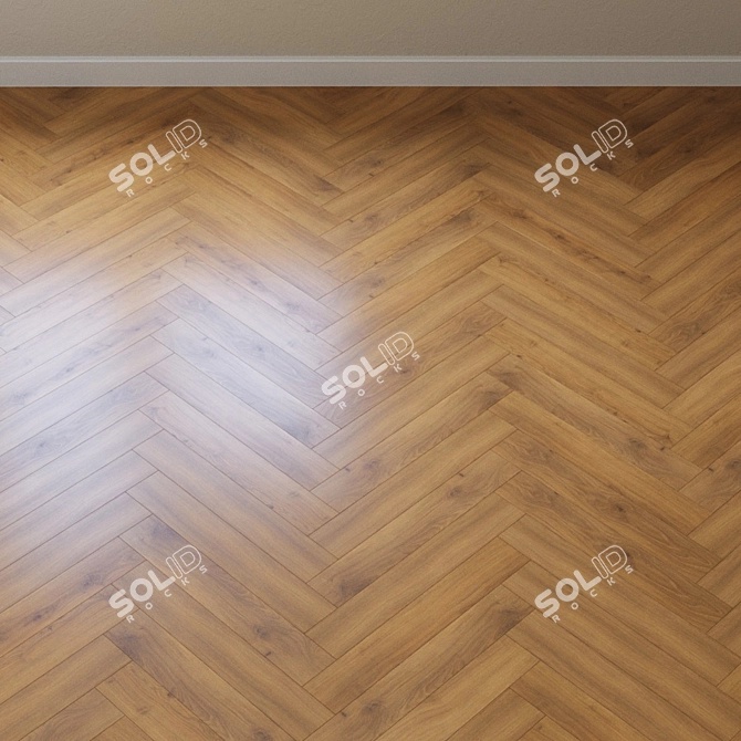 Honey Emilia Oak Laminate 3D model image 2