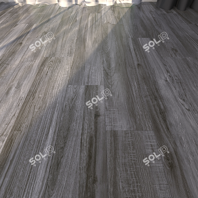 Yurtbay Jacaranda Anthracite: High-Quality Multi-Texture Parquet 3D model image 1