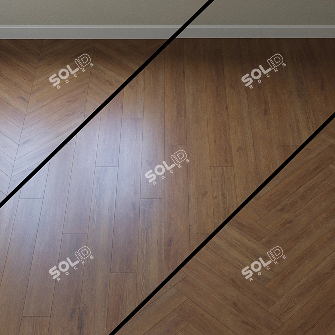 Aqua Oak Veneto Mocha Laminate 3D model image 1