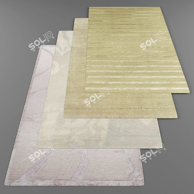 Modern Style Rug Collection 3D model image 1