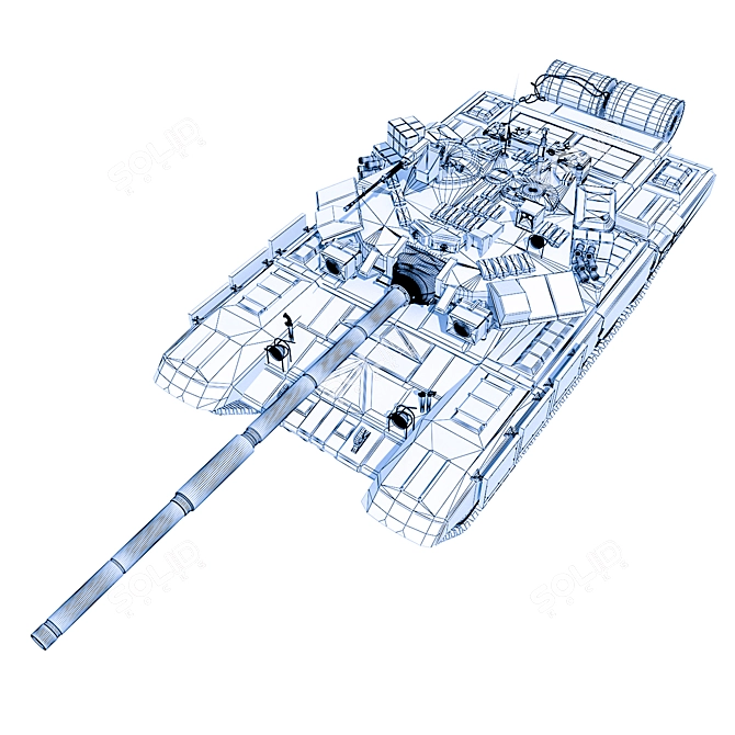 Russian Tank Model Kit 3D model image 4