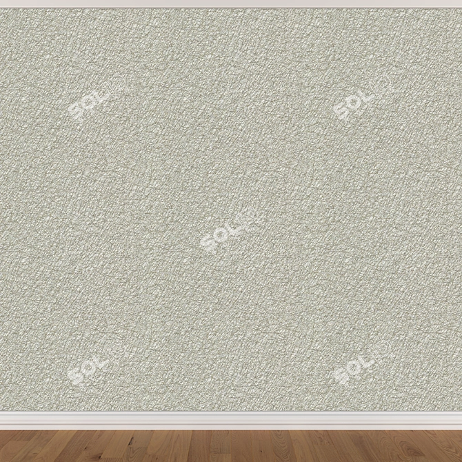 Seamless Wallpaper Set: 3 Colors 3D model image 3