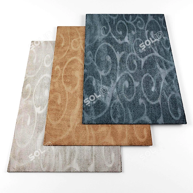 Versatile Rug Collection 3D model image 1