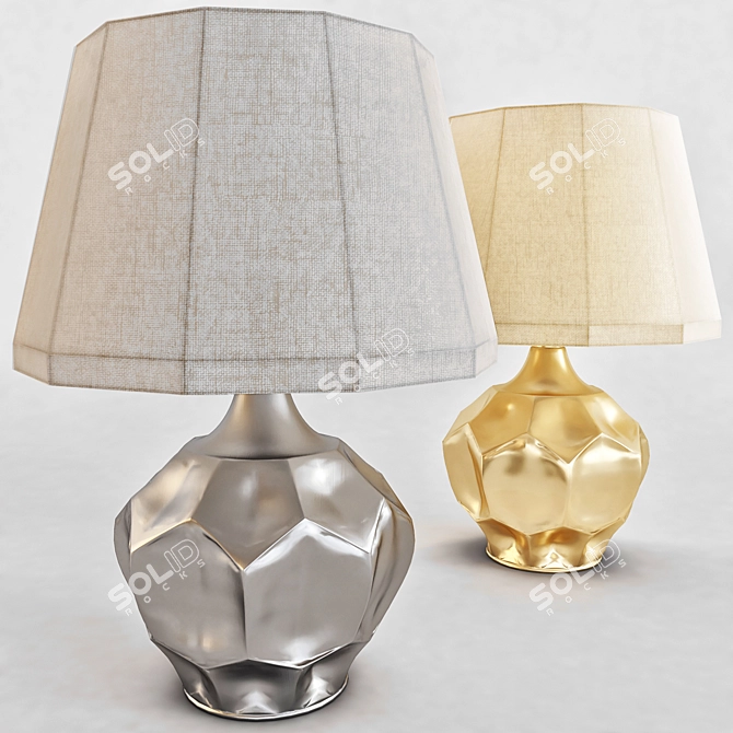Dobbs Modern Ceramic Table Lamp 3D model image 1