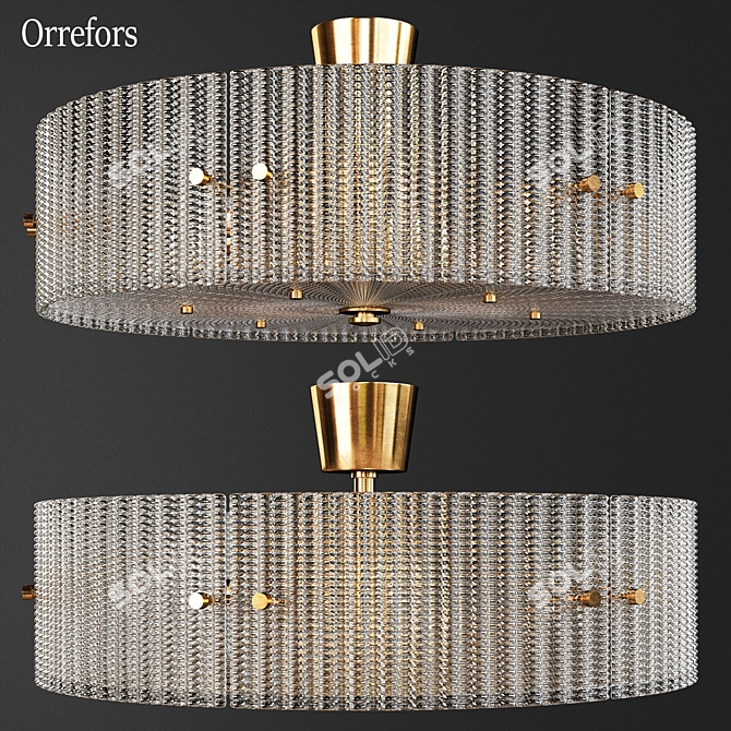 Elegant Orrefors Pendant Necklace 3D model image 1