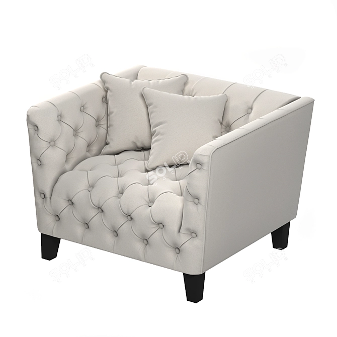 Opulent Eichholtz Jason Chair: Classic Elegance and Comfort 3D model image 2
