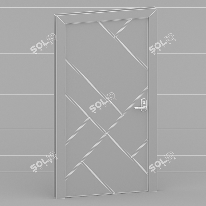 Elegant Entrance Door for Homes 3D model image 4