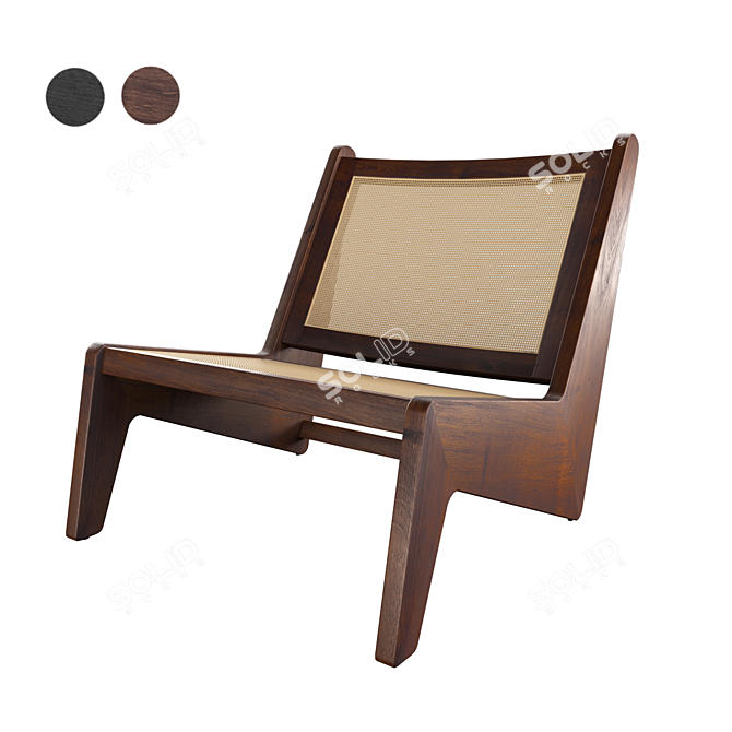 Elegant Eichholtz Aubin Chair 3D model image 1