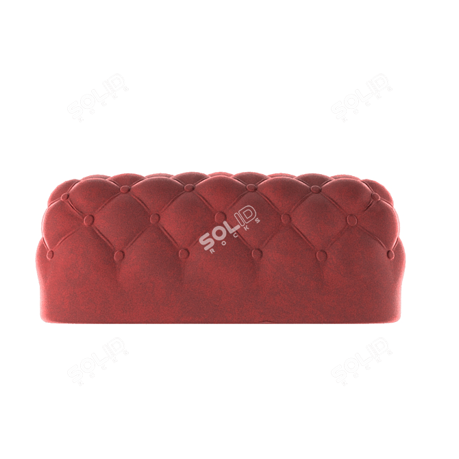 Carriage Tie Ottoman 3D model image 3