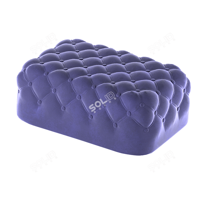 Carriage Tie Ottoman 3D model image 4