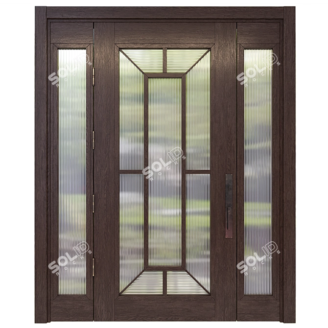  Rustic Elegance: Carrigan Canyon Door 3D model image 2