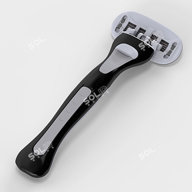 Sleek Custom Razor: Perfect for Personal Styling 3D model image 3