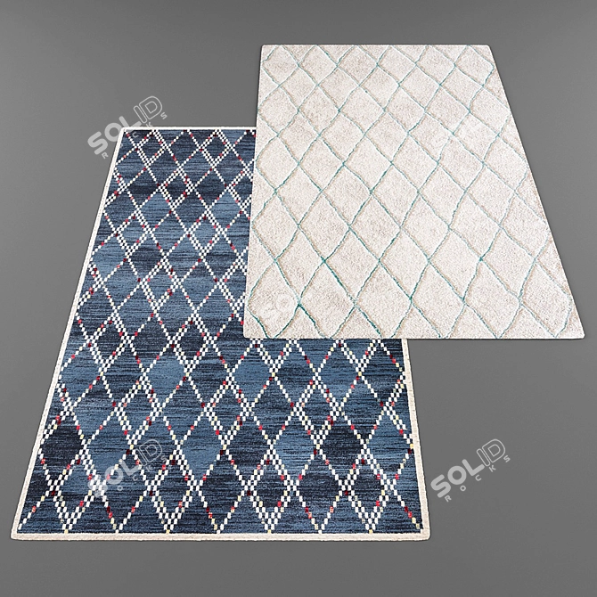 Modern Style Rug Collection 3D model image 2