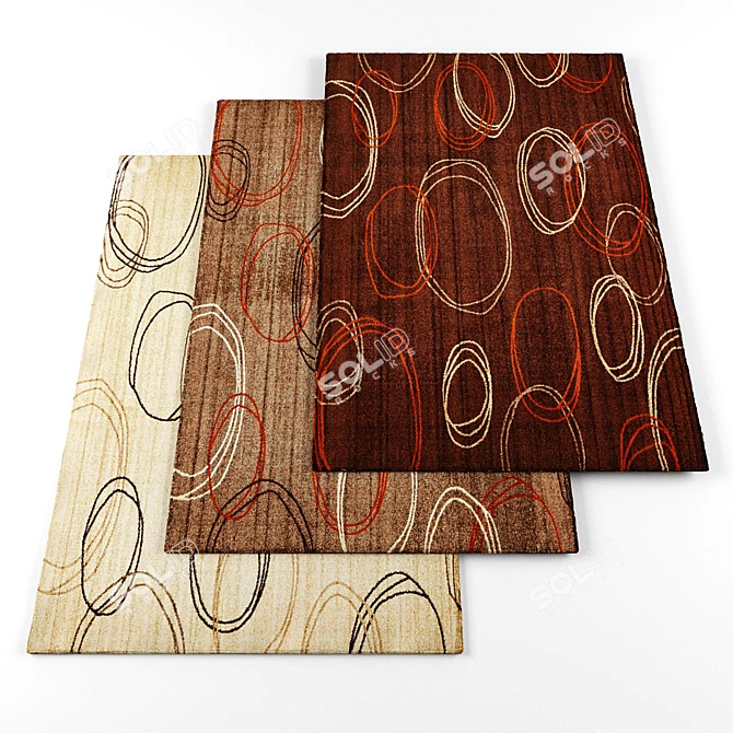 Versatile Rug Collection - 4 Textures 3D model image 1