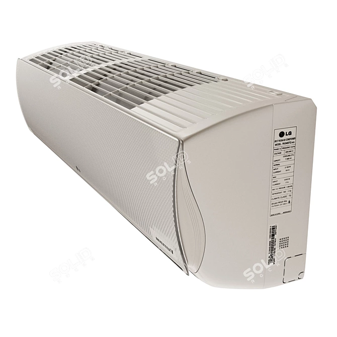 LG Air Conditioner Inverter V: High Detail 3D Model 3D model image 2