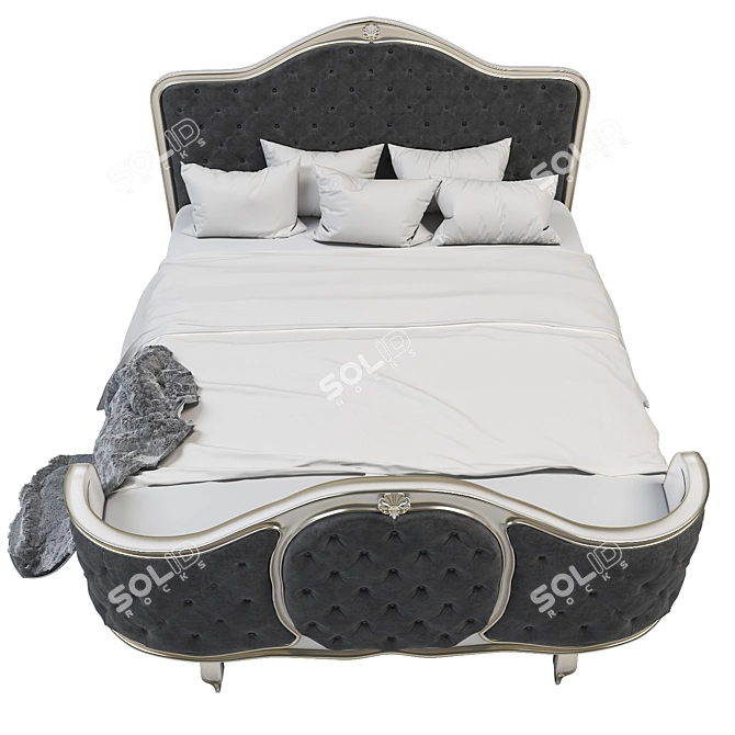 Elegant Dream Bed 3D model image 10