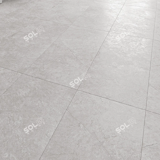 Royal Sand Gray Matte Floor Tile 3D model image 1