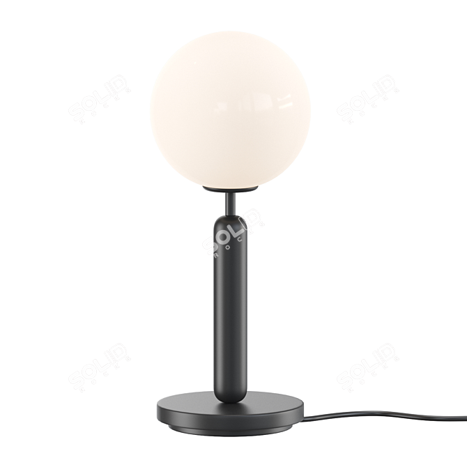 Elegant Opal Miira Table Lamp 3D model image 1