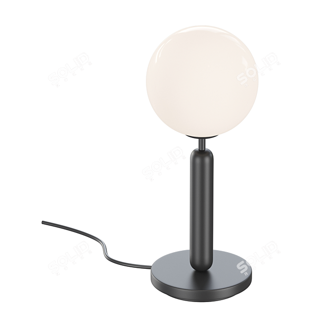 Elegant Opal Miira Table Lamp 3D model image 2