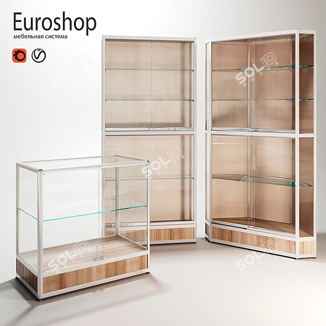 Euroshope Shop Equipment - Complete Set 3D model image 1