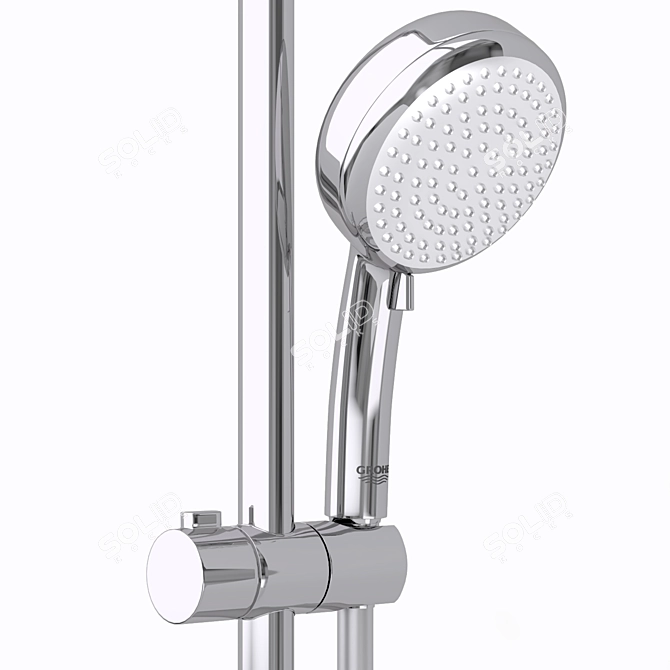 Grohe Retrofit System 210: Ultimate Shower Upgrade 3D model image 3