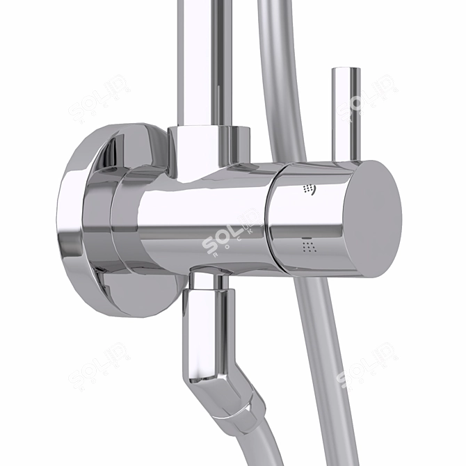 Grohe Retrofit System 210: Ultimate Shower Upgrade 3D model image 4