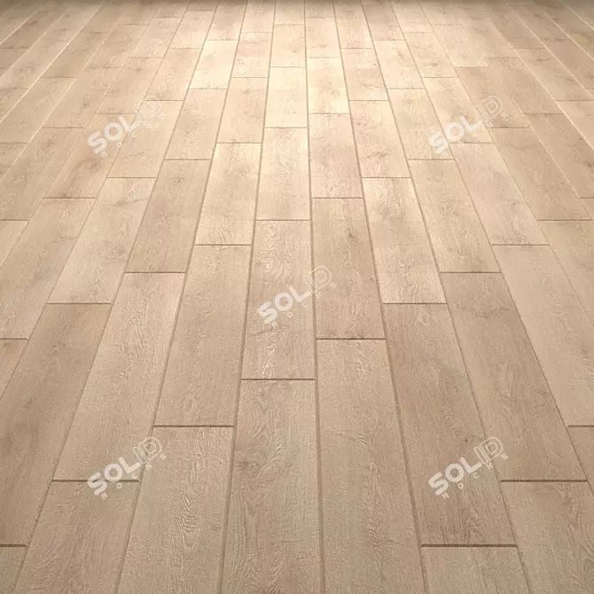 Versatile Oak Laminate Flooring 3D model image 2