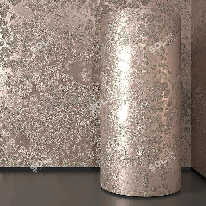 Seamless Decorative Plaster - High-Quality Texture 3D model image 2