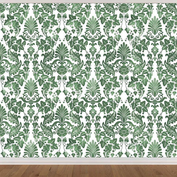 Seamless Wallpaper Set - 3 Colors 3D model image 3