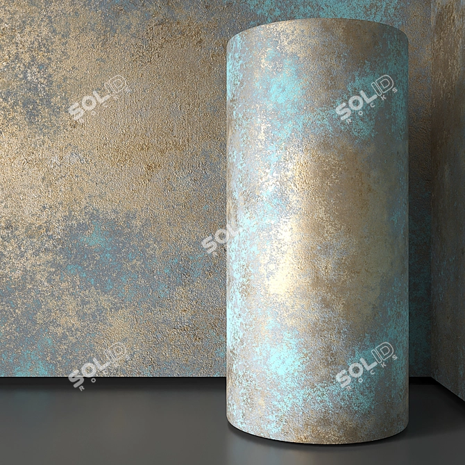 Seamless Decorative Plaster 3D model image 2