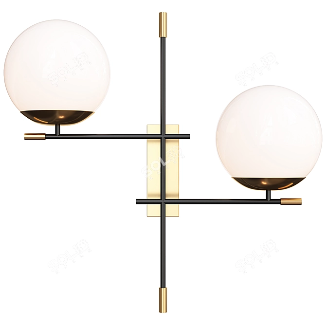 Elegant Maytoni Nostalgia Wall Light 3D model image 2